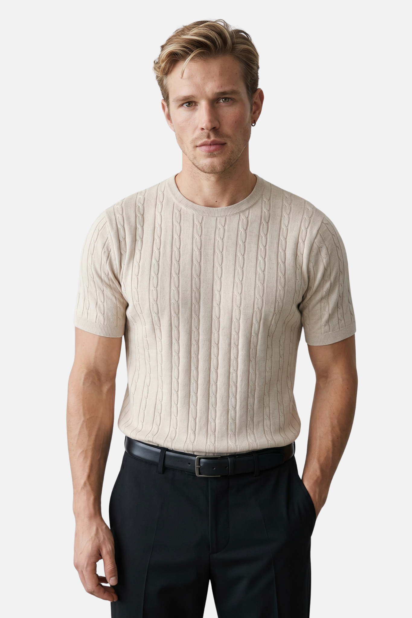 Dzianinowy T-shirt Capri