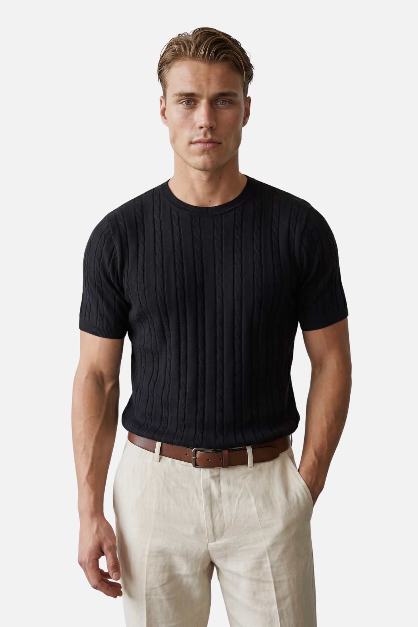 Dzianinowy T-shirt Capri